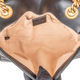 Gucci Red Leather GG Marmont Flap Crossbody Bag