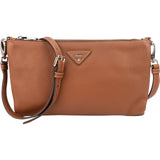 Prada Brown Vitello Daino Leather Crossbody Bag