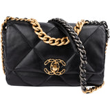 Chanel 19 Quilted Lambskin Medium Single Flap Crossbody Bag