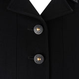 Chanel Black Suit Blazer Button Up Equestrian Coat Jacket (FR 38 / DE 36)