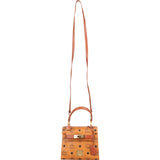 MCM Monogram Visetos Kelly Style Mini Handbag - vintageandkickz