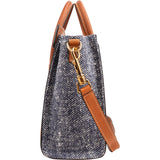 Celine Cotton & Leather Nano Luggage Handbag