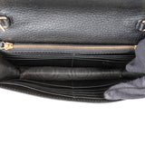 Gucci Pebbled Leather Interlocking GG Wallet On Chain Crossbody Bag