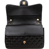 Chanel Quilted Lambskin Jumbo Double Flap Crossbody Bag