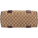 Gucci Monogram GG Large Bamboo Tote Handbag