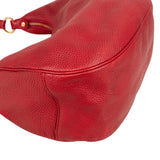Prada Red Vitello Daino Leather Hobo Shoulder Bag