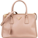 Prada Pink Saffiano Leather Galleria Handbag