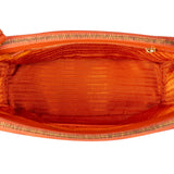 Prada Orange Saffiano Leather Galleria Handbag