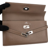 Hermès Epsom Leather Palladium Kelly Wallet