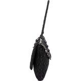 Miu Miu Matelassé Nappa Leather Hobo Crystal Embellishment Shoulder Bag