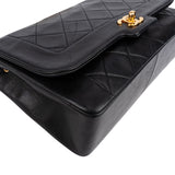Chanel Quilted Lambskin 24K Gold Single Flap Crossbody Bag