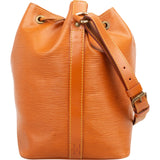 Louis Vuitton Cognac Epi Leather Sac Noé Petit Shoulder Bag