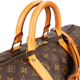Louis Vuitton Monogram Canvas Keepall 50 Bandoulière Travel Bag