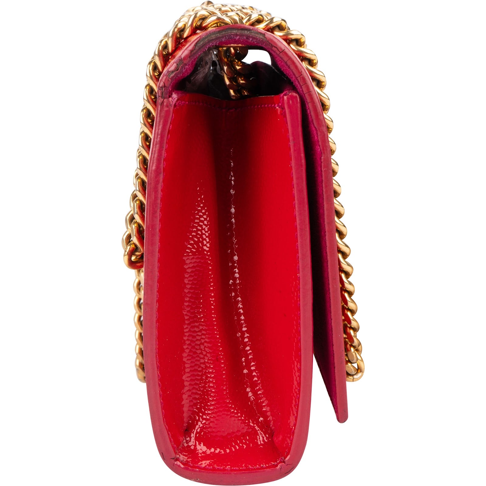 Saint Laurent Patent Leather Kate Chain Crossbody Bag xx maße - vintageandkickz