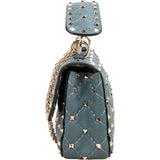 Valentino Quilted Leather Rockstud Spike Medium Chain Crossbody Bag