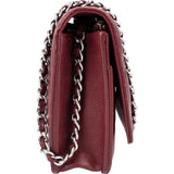 Chanel Wuilted Caviar Leather Jeweled CC Wallet On Chain Crossbody Bag