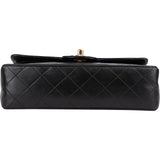 Chanel Quilted Lambskin 24K Gold Small Double Flap Crossbody Bag