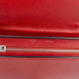 Celine Grained Calfskin Suede Leather Trapeze Handbag