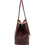 Burberry Nova-Check Haymarket Hobo Shoulder Bag