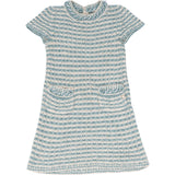 [🔄️B12 / F11] Chanel Multicolor Strickgewebe Knit Chain Trim Dress - vintageandkickz
