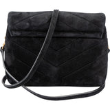 Yves Saint Laurent Quilted Suede Mini Loulou Puffer Crossbody Bag