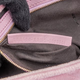 Fendi Monogram FF Embossed Suede Baguette Crossbody Handbag