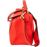 Loewe Red Grained Calfskin Puzzle Handbag