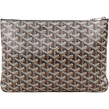 Goyard Goyardine Monogram Senat MM Clutch