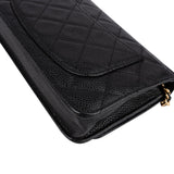 Chanel Quilted Caviar Leather CC Wallet On Chain Crossbody Bag