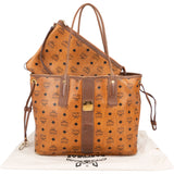 MCM Monogram Visetos Liz Reversible Shopper Shoulder Bag
