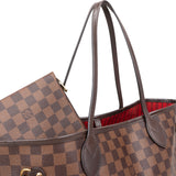 Louis Vuitton Monogram Damier Ebene Neverfull MM Shoulder Bag