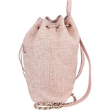 Chanel Woven Tweed Deauville Drawstring Bucket Backpack