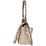 Valentino Garavani Grained Leather Rockstud Tote Shopper Handbag