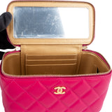 Chanel Quilted Lambskin CC Vanity Adjustable Crossbody Bag