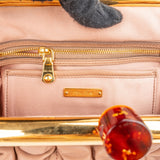 Miu Miu Matelassé Nappa Leather Frame Bowling Handbag