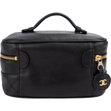 Chanel Quilted Lambskin Vanity Case Handbag