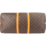 Louis Vuitton Monogram Canvas Keepall 55 Bandoulière Travel Bag