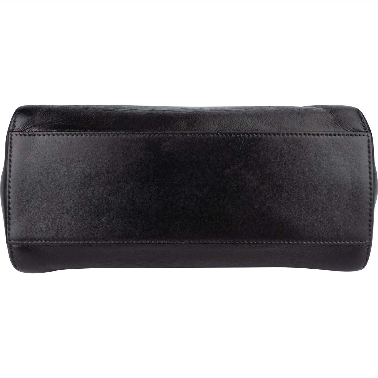 Fendi Black Leather Peekaboo Handbag - vintageandkickz