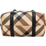 Burberry Nova-Check Monogram Mini Boston Handbag
