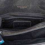 Saint Laurent Grain De Poudre Matelasse Leather Small Crossbody Handbag