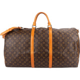 Louis Vuitton Monogram Canvas Keepall 60 Bandoulière Travel Bag