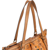 MCM Monogram Visetos Satchel Handbag