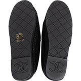 Chanel Quilted Lambskin Letter Emblem Espadrilles (36)