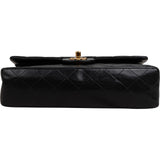 Chanel Quilted Lambskin 24K Gold Medium Double Flap Shoulder Bag