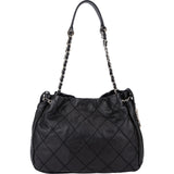 Chanel Quilted Calfskin Expandable Zip Around Drawstring Tote Shoulder Bag