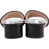 Christian Dior Multicolor Leather Dway Heeled Slide Sandals (37)
