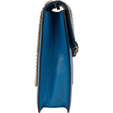 Bulgari Bleu Leather Serpenti Forever Flap Crossbody Bag