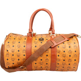 MCM Monogram Visetos Boston Travel Bag 50