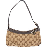 Gucci Monogram GG Canvas Lovely Heart Bit Pochette Handbag