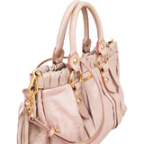 Miu Miu Vitello Lux Leather City Handbag
